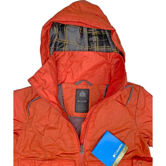 NEW Columbia Brooklyn Avenue Jacket!  S or M  Orange  Omni Shield  Waxed Cotton - Picture 2 of 2